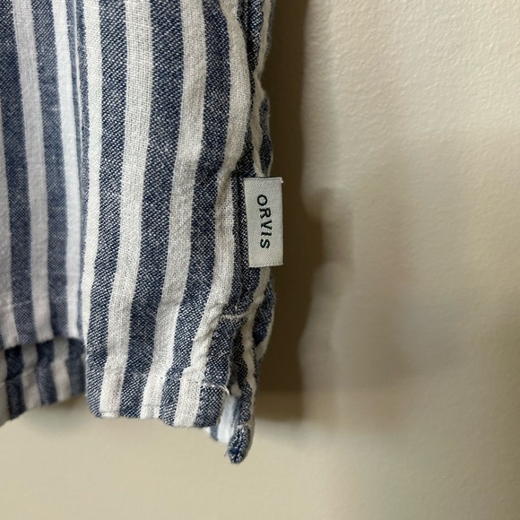 ORVIS Women’s Short Sleeve Linen Blend Button Down Shirt Size S - Picture 6 of 11
